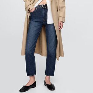 Gap Women's NWT High Rise Cheeky Straight Jeans Indigo 27/4L